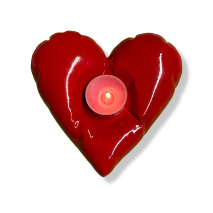 Arephis Glowing Heart 💖🕯️ – Portacandele 100% Made in Italy 🇮🇹