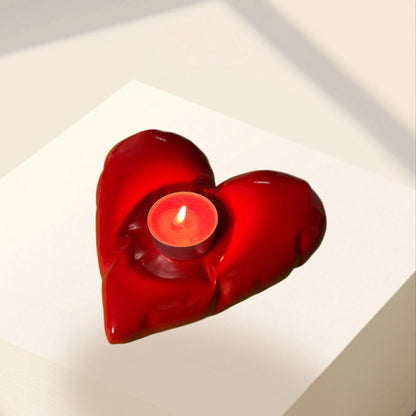 Arephis Glowing Heart 💖🕯️ – Portacandele 100% Made in Italy 🇮🇹