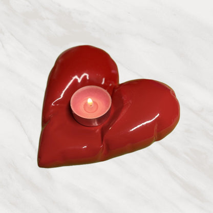 Arephis Glowing Heart 💖🕯️ – Portacandele 100% Made in Italy 🇮🇹